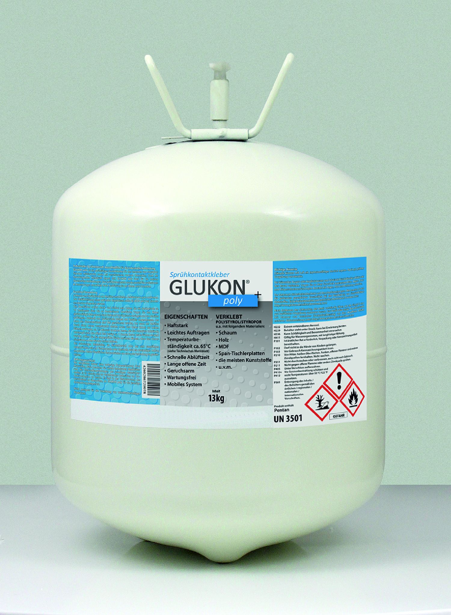 GLUKON   POLY   Sprühkontakt- kleber - Behälter mit  22 L