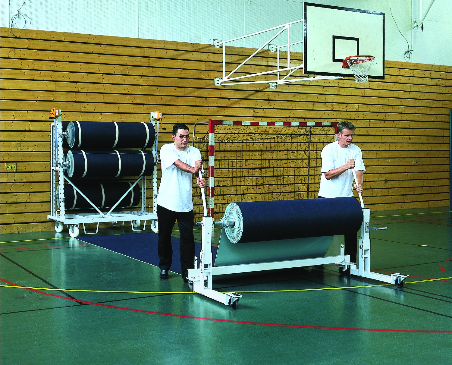 Auf-u.Abrollgerät WB150cm(Aufrollrohr) m.elektr.Wickelgetriebe